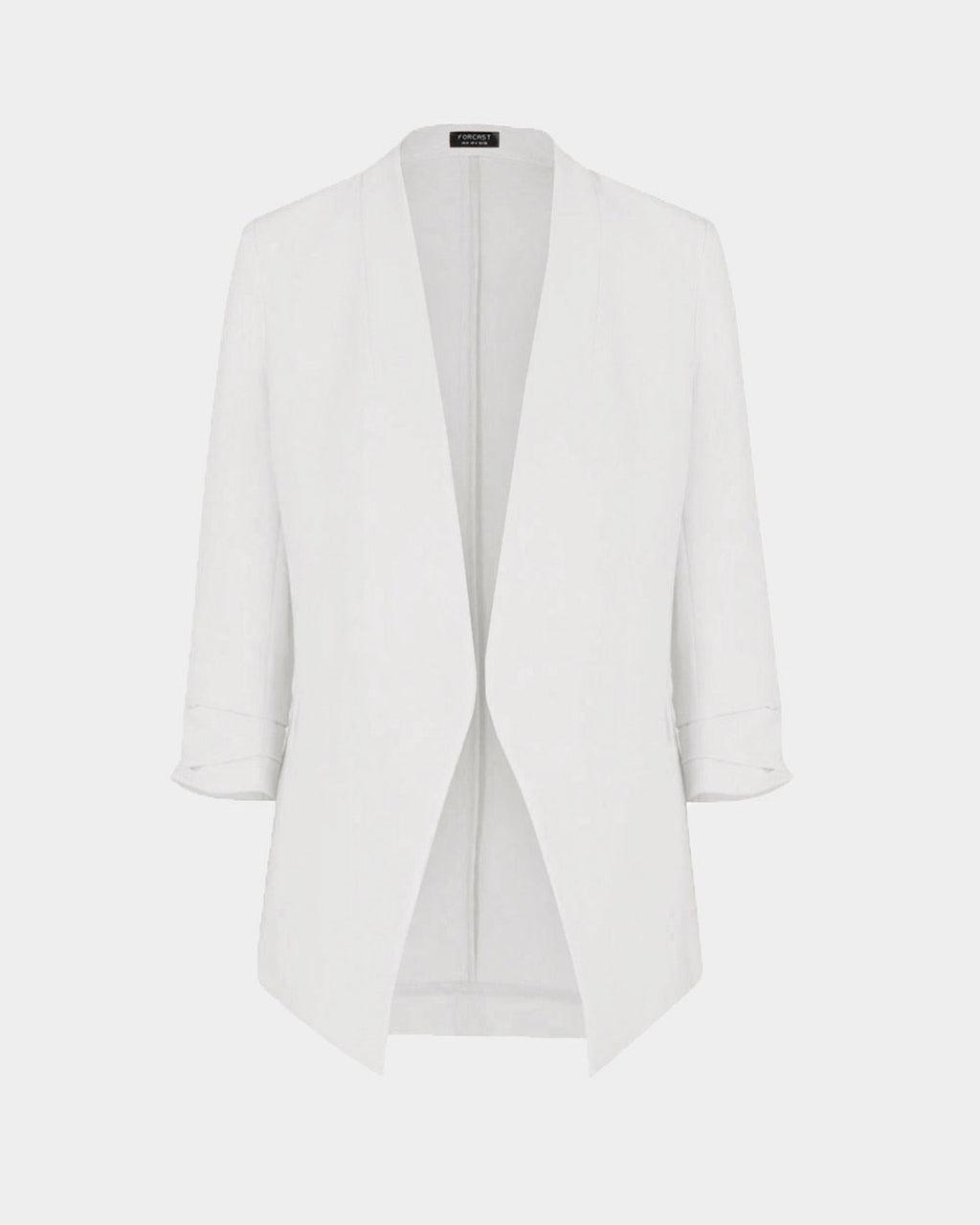 Carter 2 Collarless Blazer in ivory — product-only view