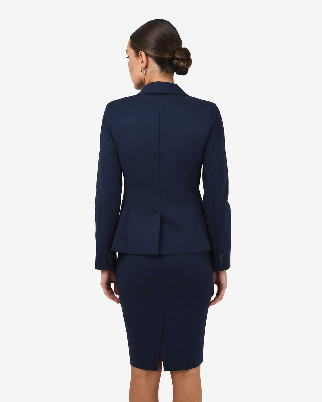 Safira Suit Jacket in navy — back view