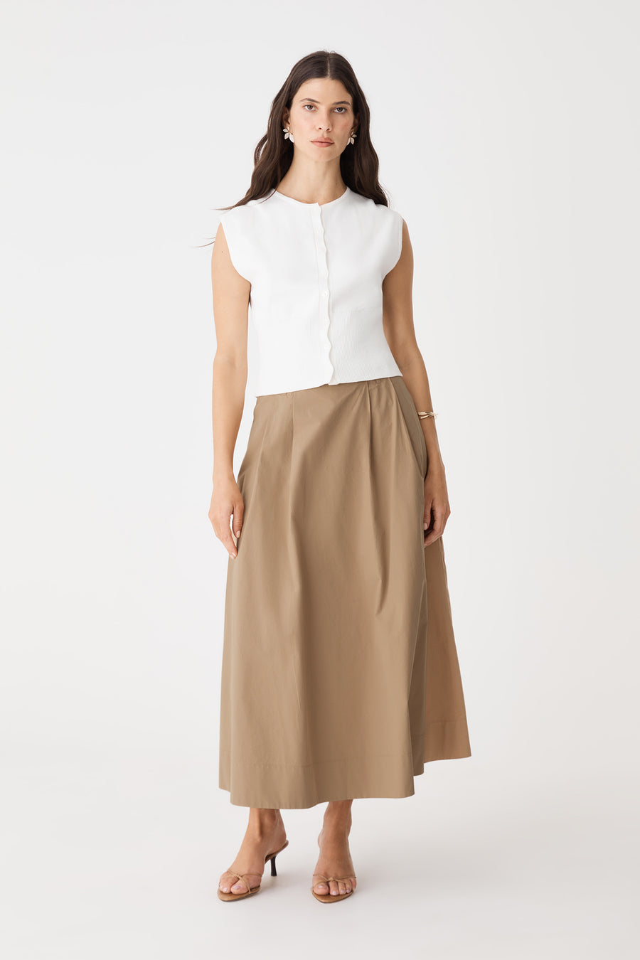Willow Cotton Belted Skirt