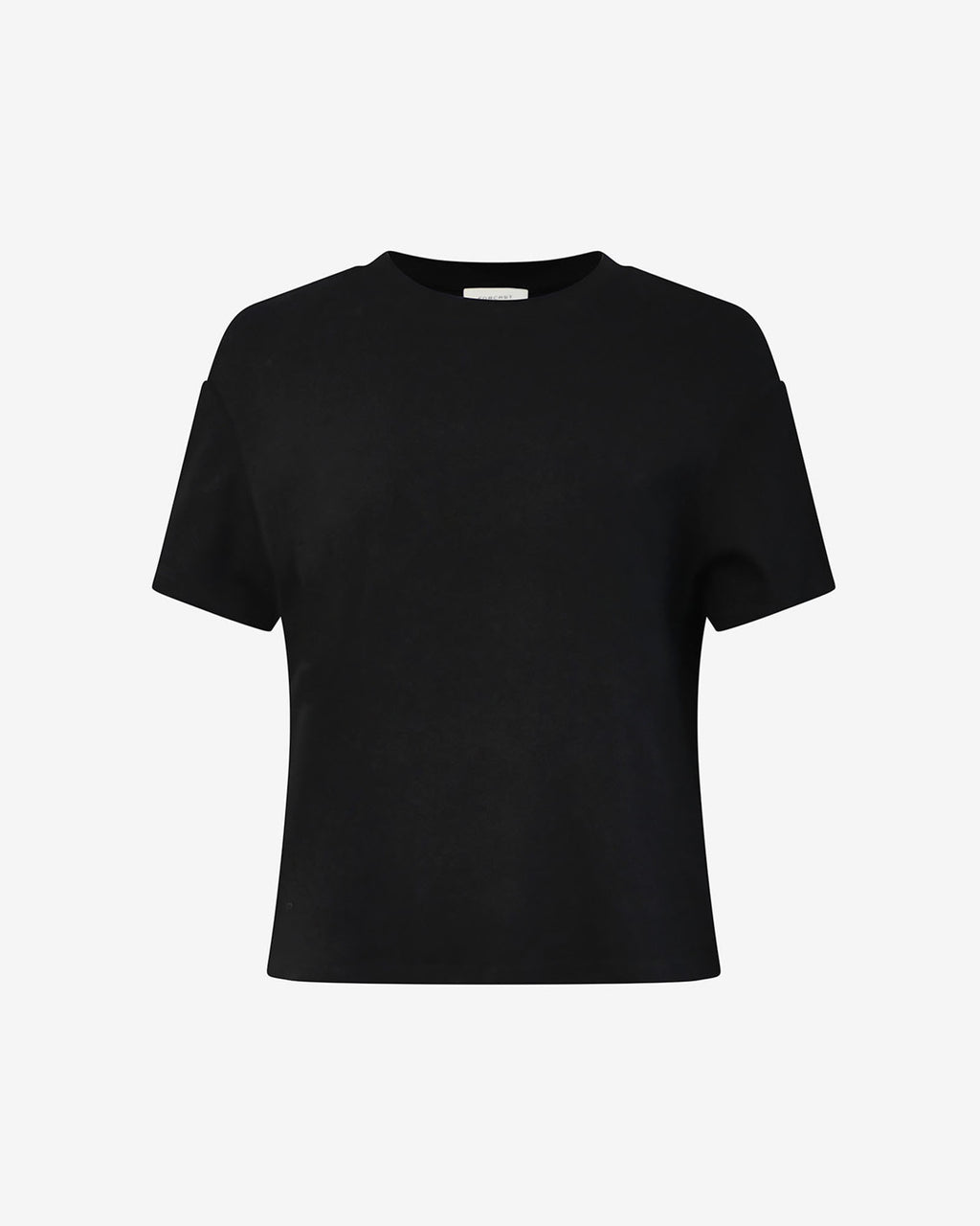 May Relaxed Cotton T-shirt in black — product-only view