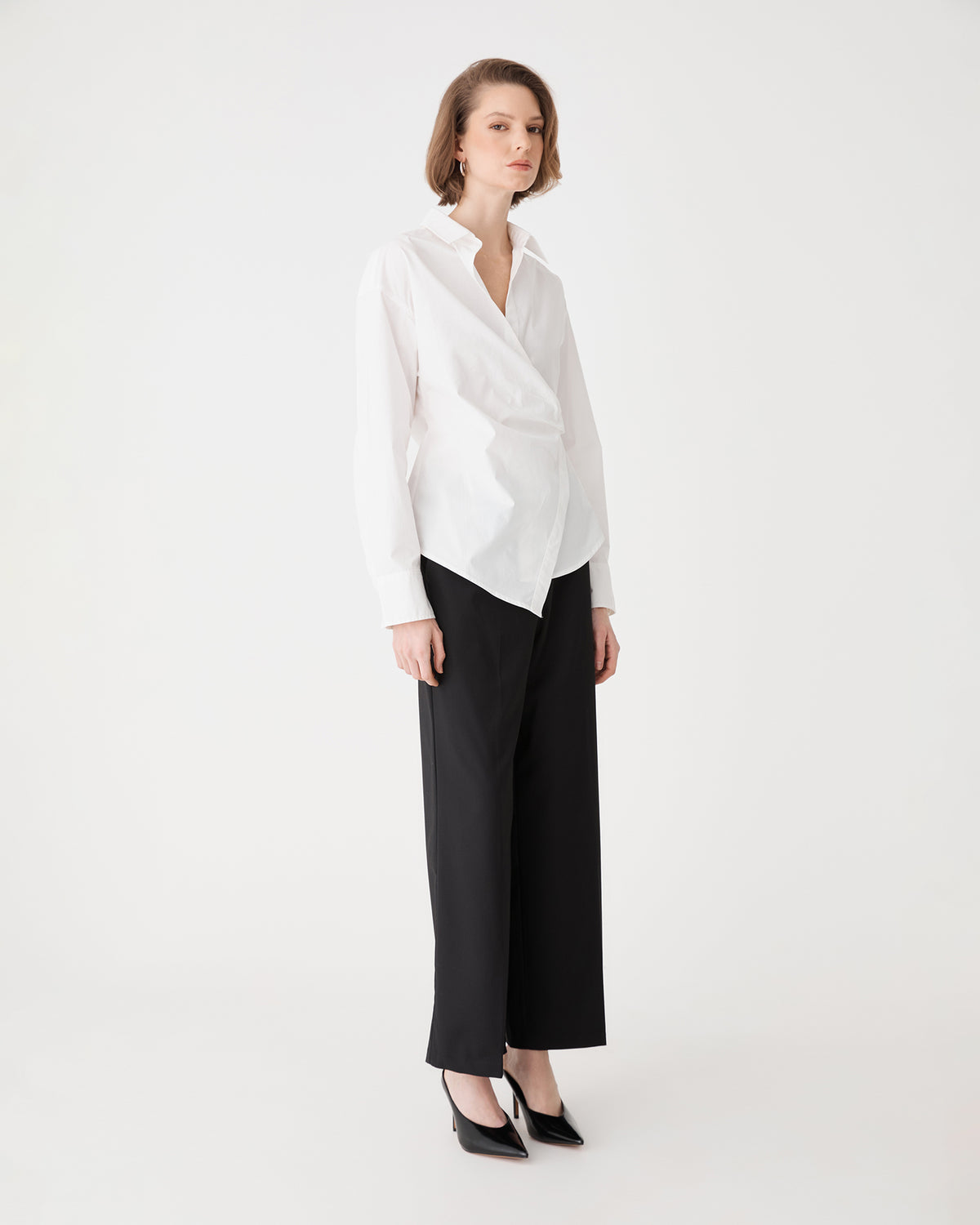 Andrea Wide Leg Pants in black — view 3