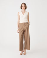 Andrea Wide Leg Pants in tan — view 2